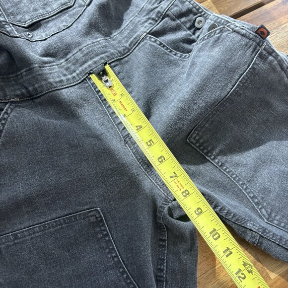 Dovetail Workwear Women's Size 4/32  Black Faded Denim Freshley Overalls Bibs - Picture 7 of 16